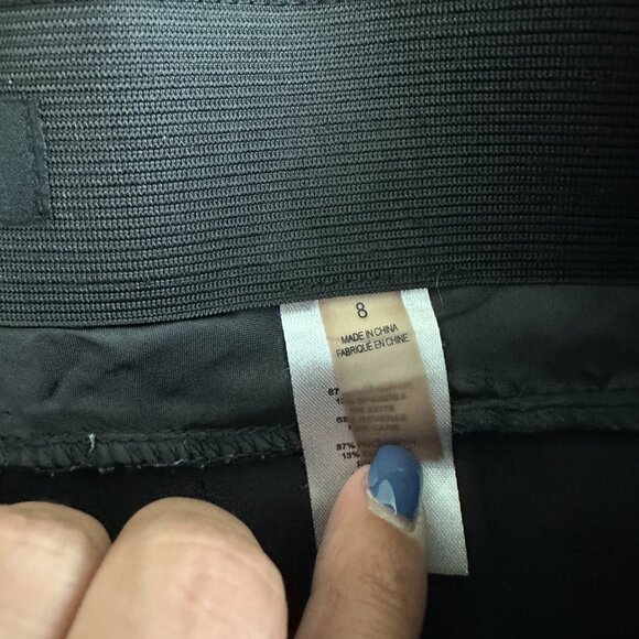 2/$24 Tahari Darted Dress Pants High Rise Black Small #A0354 TRB2 - Picture 6 of 8